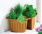 Eck-Blumentopf 2er-Set Terrakotta Pflanztopf Blumenkübel Pflanzkübel Pflanzgefäß