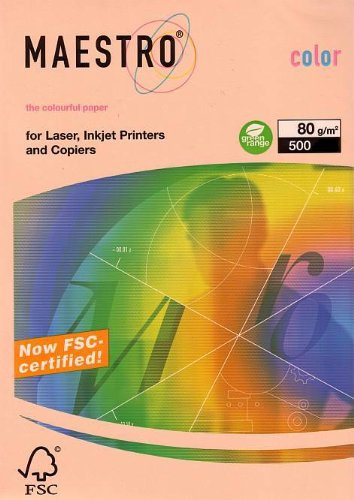 Kopierpapier Lachs A3 80G 500Bl pastell Kopierer/Laser/Inkjet