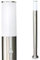 Lampe d'extérieur Caserta avec détecteur de mouvement, lampe de socle moderne en acier inoxydable, lampe d'allée 110 cm, lampe de jardin avec douille E27, éclairage de jardin IP44, sans ampoules