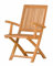 Kai Wiechmann Klappstuhl Holz Teak Balkonstuhl Teak Stuhl Gartenstuhl klappbar Balkon Terrasse Premium wetterfest
