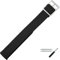 MARBURGER Uhrenarmband 10mm Perlon Schwarz - Werkzeug Montage Set 9501010000120