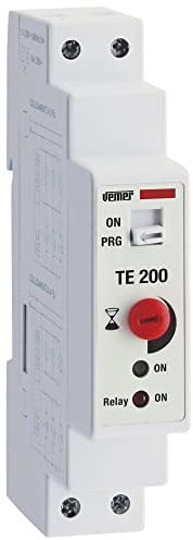 VEMER VJ79720000 TE-200 - Temporizzatore Luci Scale Elettronico da Barra DIN, Bianco