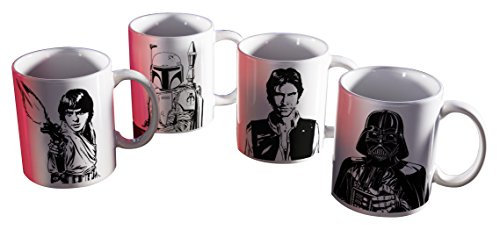 Zak Designs SWRR-4421 Star Wars Kaffeebecher, mittelgroß, Keramik, Ep4 M Star Wars, Episode 4 Medium Ceramic Star Wars Ep4 M