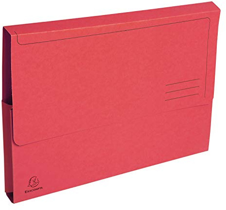 Exacompta 50 Pocket folders with Gusset Forever® Blue Angel red