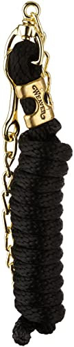 Weaver Leather Poly Lead Rope with Swivel Chain, Black, 8' 6