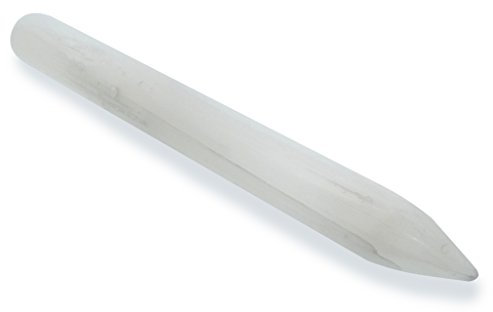 Smooth Selenite Gemstone Massage Wand