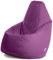 Avalon - Pouf Poltrona Sacco Grande L Jive, Puffo per Sedersi Ergonomico, Pouf a Sacco in Tessuto Antistrappo e Impermeabile, Comoda Poltrona a Sacco Moderna, Made in Italy(80x80x125cm-Viola)