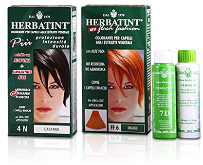 Herbatint - Dauerhafte Haarfarbe mit der Pflege von 5 Pflanzenextrakten, 150 ml. Silikonfrei, Resorcin- und Parabenenfrei. Golden Blonde für alle Haartypen.