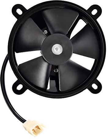 GOOFIT 12V DC Radiator Cooling Fan Replacement For 200cc 250cc Taotao Sunl Coolster Roketa Water cooled ATV Quad Go kart