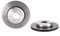 Brembo 09.C404.13 - Hintere Verbund-/Schwimm-Bremsscheibe mit UV-Lackierung - 1 Bremsscheibe