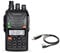 WOUXUN KG-UV6D 4m/2m 66-88/136-174MHz Tragbares BOS Tonruf-I Amateurfunk Dualband PMR-Handfunkgerät Mit USB Programmier-Kabel Datenkabel