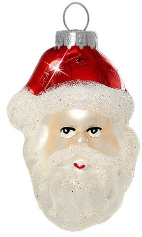 Sikora Christbaumschmuck Glas Ornament/WEIHNACHTSMANN - H:6cm