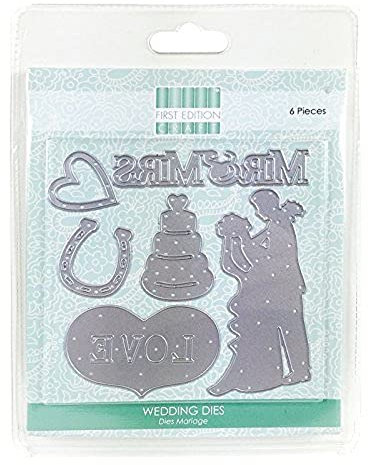 First Edition FEDIE042 Dies Wedding Crafting, Create Perfect, Use with Most Die Machines, (Steel, Magnetic Storage, Cuts Paper, Cardstock & 2mm Foam)