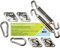 Purovi Kit de Montaje para Toldos Exterior - Fijacion e Instalacion para Vela Parasol Triangular y Rectangular - Accesorios para el Anclaje en Acero