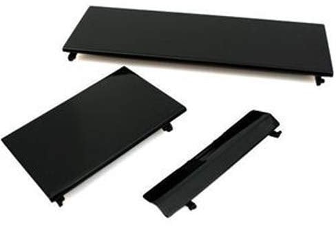 Assecure 3 in 1 black replacement door cover flap set for Nintendo Wii consol.