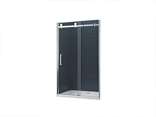 home-systeme 8 mm Nischen- / Schiebetür SOIL 145 x 195 cm Duschtür Nischentür Duschwand Dusche Klargals
