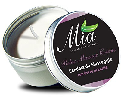 Baumwoll-Massagekerze mit Sheabutter - Entspannungsmassage 80 ml
