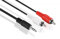 10m Cinch Klinkenkabel | Stereo Audiokabel | Y Kabel | 2X Cinch Stecker auf 3,5mm Klinkenstecker | Chinch RCA Kabel Anschlusskabel Cinchkabel Verbindungskabel