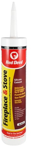 Red Devil 0466 Fireplace & Stove Repair Sealant, 10.1 oz.