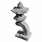 Steinlampe Gartenlampe Rankei asiatische Steinlaterne aus Sandsteinguss grau 76 cm hoch Winterfest