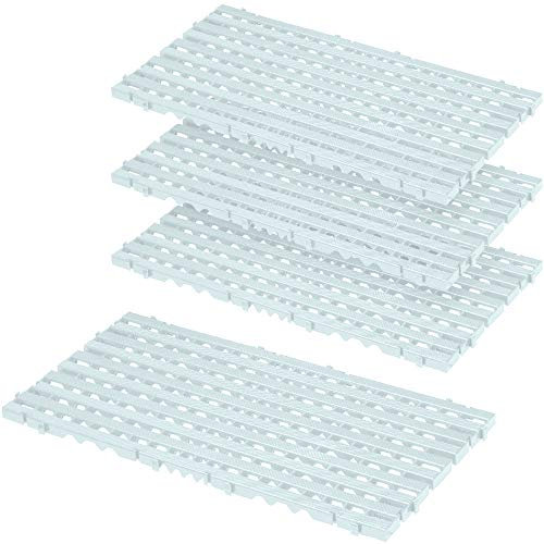 BRB Bodenrost, weiß, LxBxH 800x400x25 mm, 1,28 qm