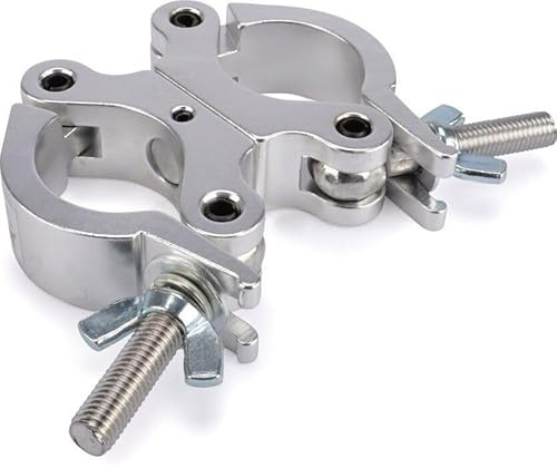 Riggatec Doppelschelle - Swivel Coupler schmal silber bis 200 kg (48-51mm)