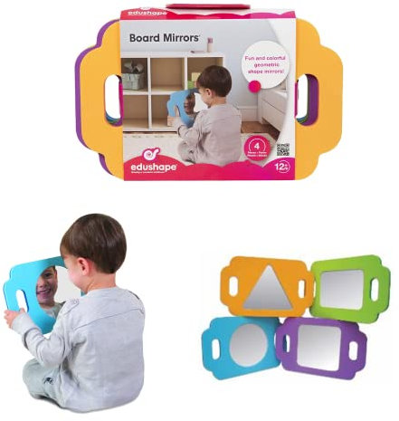Edushape ED 526040 Magische Spiegel – für Kinder ab 12 Monaten, Mehrfarbig, Normal