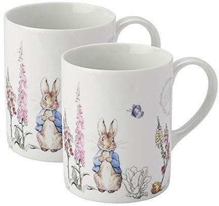 Mug en porcelaine Pierre Lapin-Lot de 2
