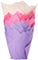 Scrumptious! 50PC Pink Mix Greaseproof Paper Muffin Tulip Cases for Baking - Purple Cerise and Light Pink - Great for Birthday Party Wedding and Anniversary Cakes and Bakes