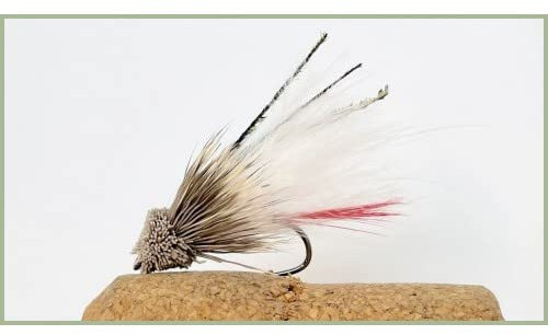 Muddler Minnow Angel-Fliegen, verschiedene Größen, Weiß, 6 Stück, 8/10