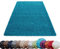 HomebyHome Shaggy Teppich Wohnzimmer 160 x 230 cm - Shaggy Teppich Hochflor Türkis Extra Weich und Flauschig - Waschbarer Langflor Teppiche für Schlafzimmer, Küche, Flur - Carpet, Halı, Kilim