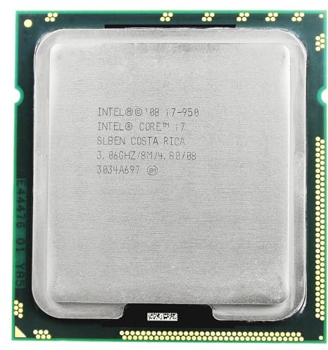 Intel Core i7-950 Processor (8M Cache, 3.06 GHz, 4.80 GT/s QPI) 8MB Smart Cache - Processors (3.06 GHz, 4.80 GT/s Intel QPI), Intel Core i7, 3.06 GHz, Socket B (LGA 1366), 45 nm, i7-950, 4.8 GT/s)