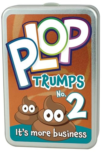 Cheatwell Games Plop Trumps Number 2 - Classic Card Game - Learn More Facts About Animals And Their Droppings In This Fun Educational Pack - For Boys And Girls Aged 8 Plus