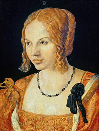 Kunstdruck/Poster: Albrecht Dürer Bildnis Einer Jungen Venezianerin - hochwertiger Druck, Bild, Kunstposter, 40x55 cm