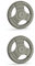 Body Revolution Weight Plates - Solid Cast Iron Tri-Grip Barbell 1” Weight Sets for Weight Lifting and Strength Training - Gym Equipment for Women and Men - 1.25kg - 25kg