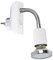 TRANGO 11-056 Lampada a LED bianca con anello decorativo cromato luce a spina, luce notturna incl 1 lampadina LED GU10 3000K bianco caldo e lampada da lettura con interruttore ON/OFF lampada da parete