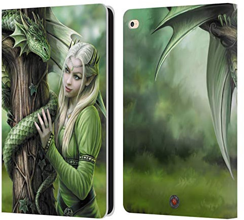 Head Case Designs Licenza Ufficiale Anne Stokes Anime affini Amicizia di Drago Custodia Portafoglio in Pelle Compatibile con Apple iPad Air 2 (2014)