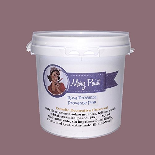 Mary Paint Peinture pour meubles à effet peinture à la chaux, Rose Provence, 750 ml