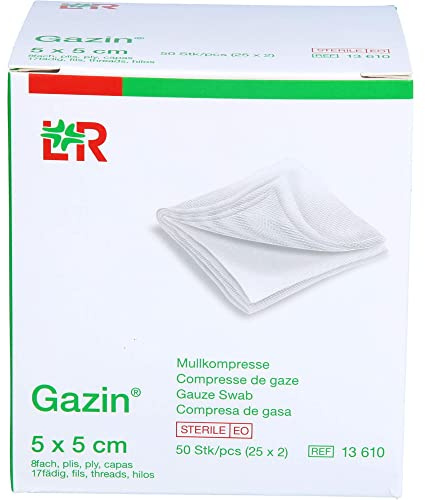 Gazin Kompressen steril 5 x 5 cm, 50 St. Kompressen