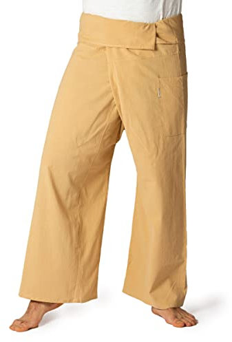 PANASIAM Fisherman Pants Unicolor, beige, L