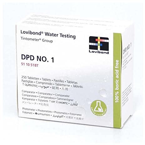 Tintometer Lovibond DPD No.1 Comparator/Photometer Testtabletten (250 Tabletten)