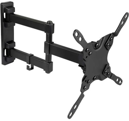 TooQ LP2142TNL-B - Soporte Inclinable y Giratorio de Pared para Monitor/TV/Led de 13 a 42, Distancia a la Pared 60mm hasta 364mm, Inclinación hasta -12º, Negro