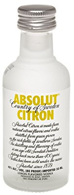 Absolut Citron Swedish Vodka Miniature 5 cl (Case of 12)