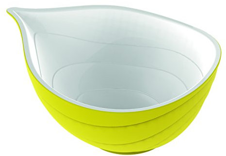 Zak designs 2263-0321 Bol en Forme Oignon Plastique Or/Blanc 18 cm