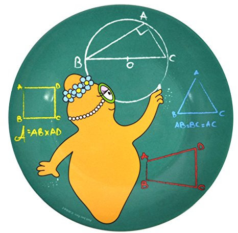 Barbapapa BA942C Kleiner Barbotine Teller grün