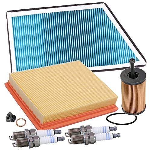 Inspektionspaket SET C 1x Ölfilter 1x Luftfilter 1x Innenraumfilter 4x Zündkerze 1x Ölablass-Schraube 1x Dichtring für Ölablass-Schraube