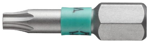 WERA-WERK HERMANN WERNER GMBH & CO.KG 066122 Bit T15 L.25mm BiTor 867/1BTZ zähhart WERA Antrieb C6,3