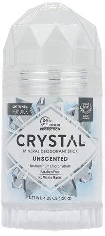 Crystal, Körper-Deodorant, Stick, ohne Duft, 125 ml