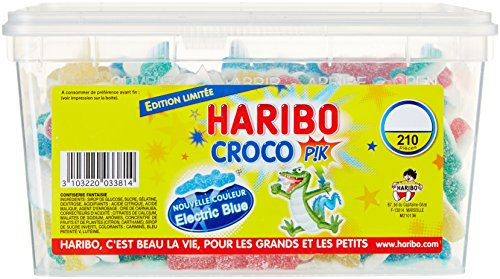 HARIBO - Croco Pik - Bonbons Piquants Sans Colorants Artificiels - Boîte de 210 Bonbons