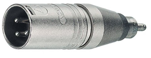 Neutrik ntr-na2mpmm – Adapter für Kabel (XLR, RCA, männlich/männlich, Silber, Metall, IEC 268 – 12)